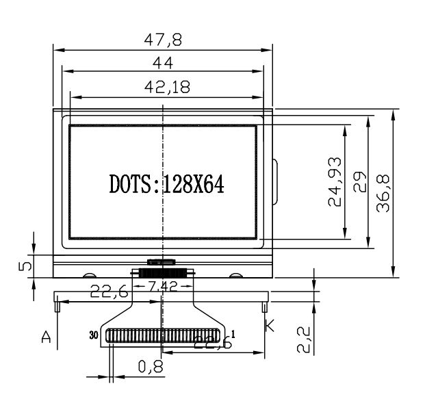 Фабрика подгоняет модуль дисплея Lcd COG УДАРА TN STN HTN FSTN