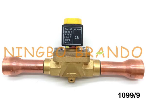 Castel Type 1099/9A6 Refrigeration Solenoid Valve 1 1/8 Inch 220V