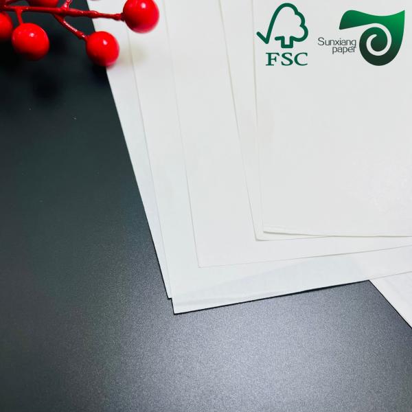 FSC  High Strength White Kraft Paper 170g  350g From Virgin Wood Pulp For Packaging FSC