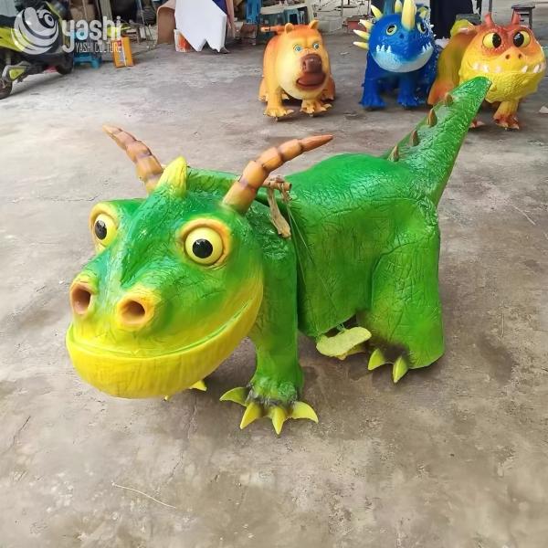 Parent Child Amusement Rideable Dinosaur Electric Vehicle For Shopping Malls