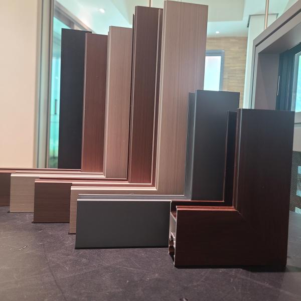 алюминиевое штранг-прессование офисной мебели профиля сползая окна 6063A