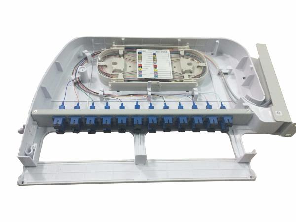 Rotary SC Simplex 1u 24 Port Outdoor Fiber Patch Panel Rack Mount