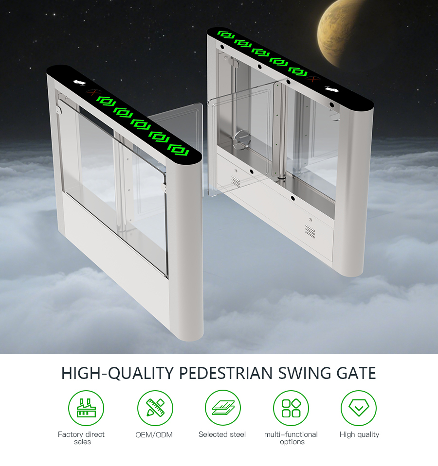 HCW Swing Barrier Turnstile Gate водонепроницаемая электронная автоматическая высокая безопасность для спортзала