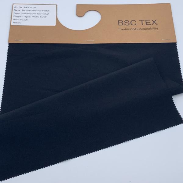 75D 40D 110gsm Polyester Nylon Spandex Fabric 57'' 4 Way Stretch Polyester Fabric