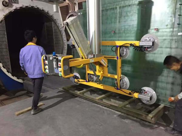 Elevador de vácuo de vidro móvel elétrico certificado ISO para robô de elevação de vidro de madeira de mármore