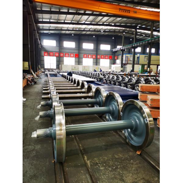 Railway Wagon Wheel Set Meet AAR / EN / TB Standard Railroad Wheel and Axle Assembly