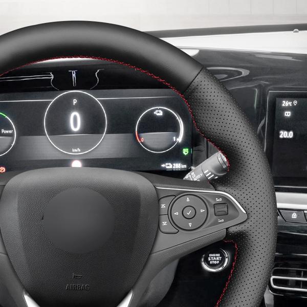 Mewant brand perforated vegan leather steering wheel cover for Holden Commodore Astra Calais 2018-2020 car interior accessories