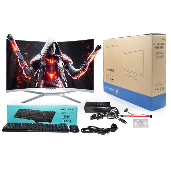 Загнутый 27-дюймовый ПК с процессором Intel Core I5 и клавиатурой мыши