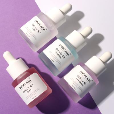 Non-Poisonous Nail Nutrition 14 Scents of JOJOBA Oil and Vitamin E Cuticle Nail Oil Bottle with Custom Logo