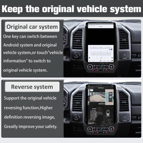 Viknav 14,5 дюймовое автомобильное радио для Ford Expedition 2015-2022 Сенсорный экран Android Авто стерео головный блок GPS-нагивация