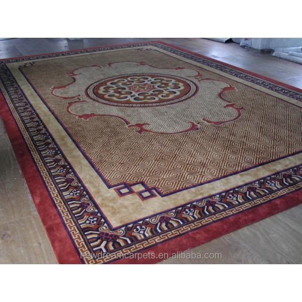 Belgium Style Handmade Microfiber Carpets and Rugs for Home Vivid Bright Orange Color