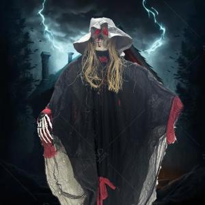 Customzied Halloween Decoration Props Electric Scary Witch Prop