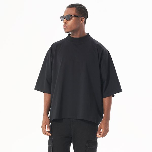 Clothing Manufacturers Custom 220 Gsm Tshirt Heavyweight Seamless T-Shirt Boxy Cropped T Shirt