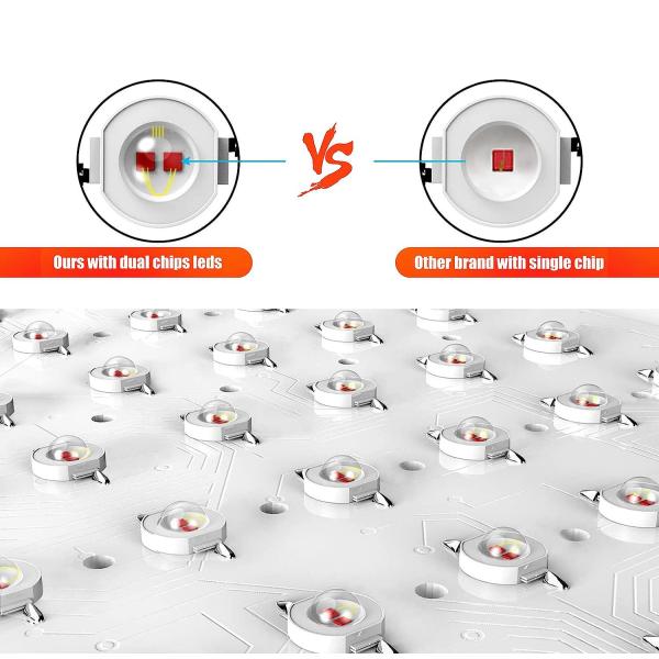 PDT 60pcs LED Red Light Therapy Device 660nm 850nm Red Light Therapy Full Body Panels