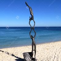 Escultura de bronze encomendada Coração no Paraíso de tamanho personalizado