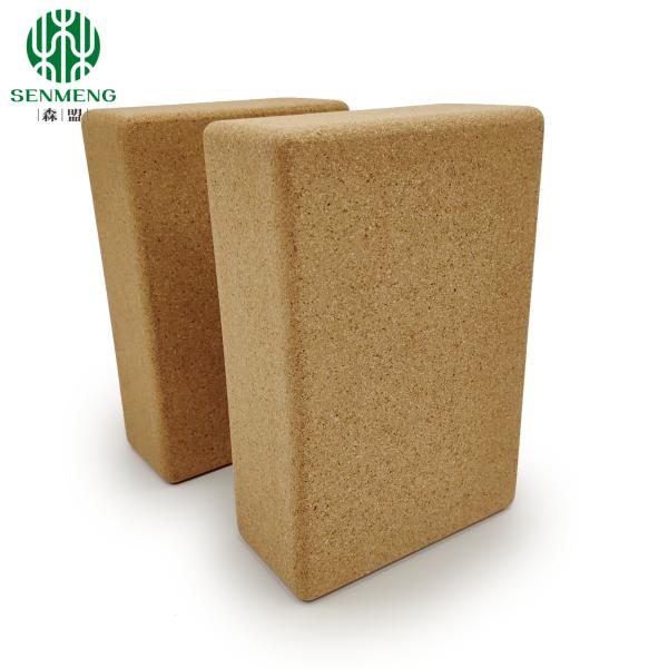 Custom Eco-Friendly Natural Non-Slip Wholesale Cork Yoga Brick