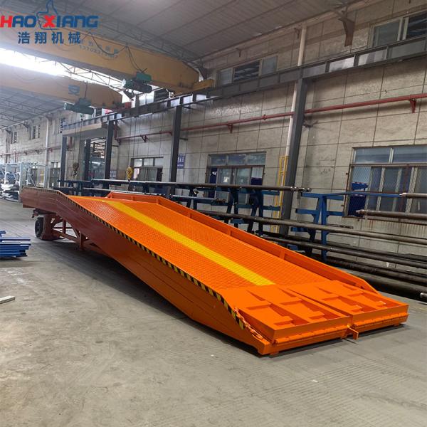 10m Orange Folding Ramp 8000kg Steel 2.2m Wide Safe & Sturdy