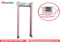 Luz 55 quilogramas de detector de metais comercial, zonas de detecção do quadro de porta 33 do detector de metais