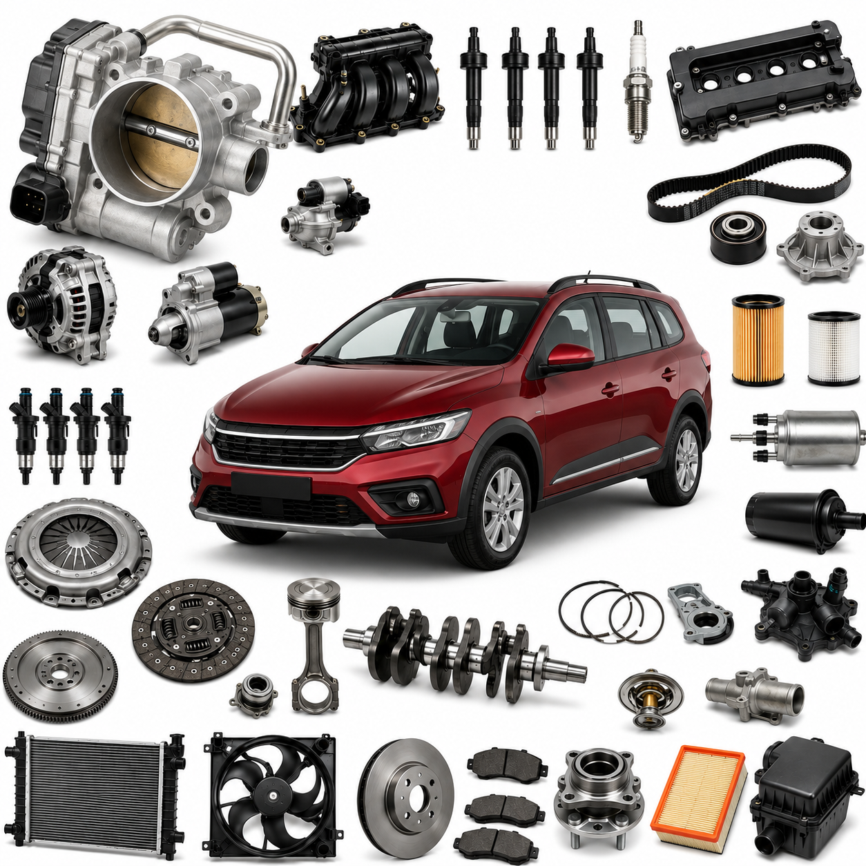Vehicles Auto Throttle Body 8200063652 Engine Fuel Injection System