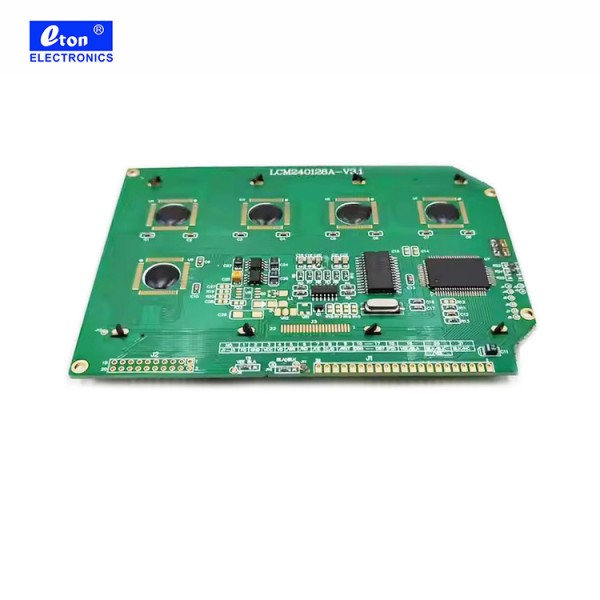 240128 Dot Matrix Screen Graphic Transmissive LCD Module Irregular Shape Corner Cut for Display