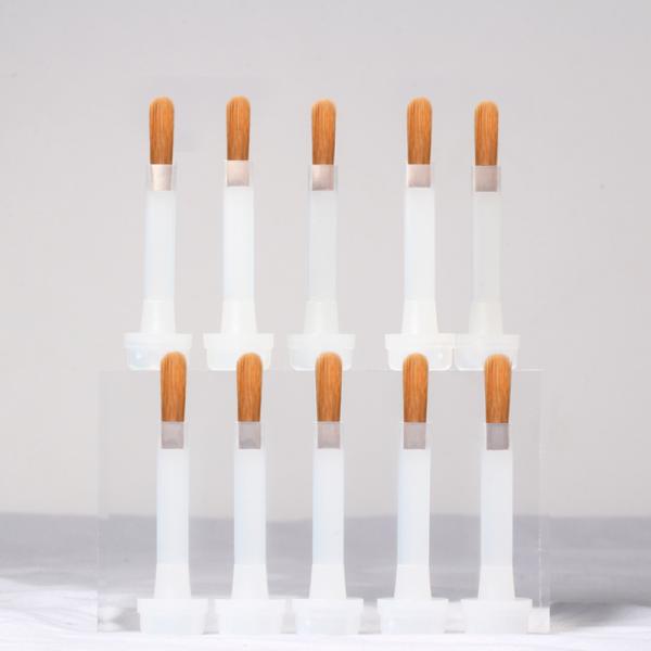 Plastic Nylon Brush On Nail Polish Replacement   White and Grey