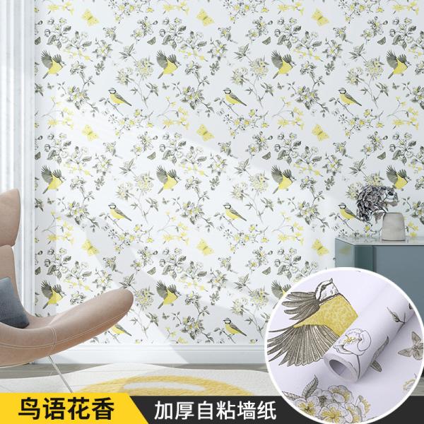 Self Adhesive Waterproof 3D Natural Flower Wallpaper for Easy Installation on Any Smooth and Clean Surfaces