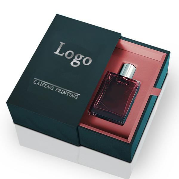Encomenda personalizada Caixa de perfumes de laminação brilhante para CB-1 Caixa de papel rígido de perfumes vazios