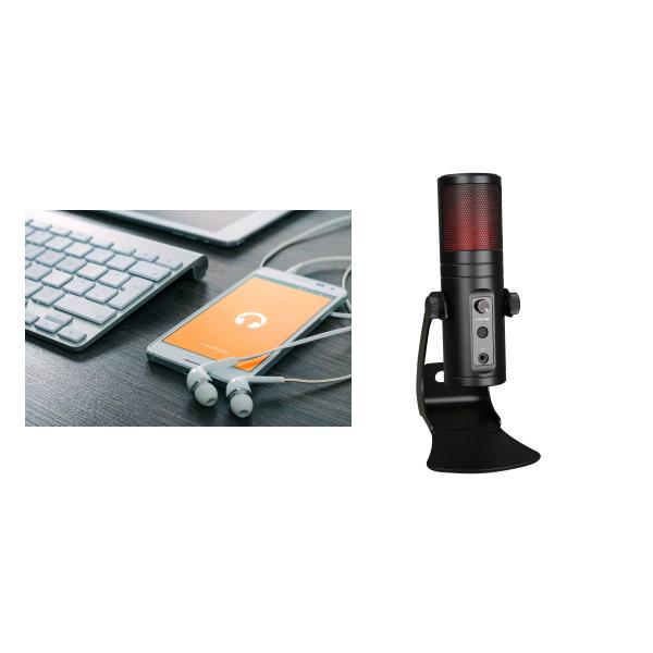 Lightweight 5V USB 2.0 Karaoke Singing Mic 170mmx47.5mm