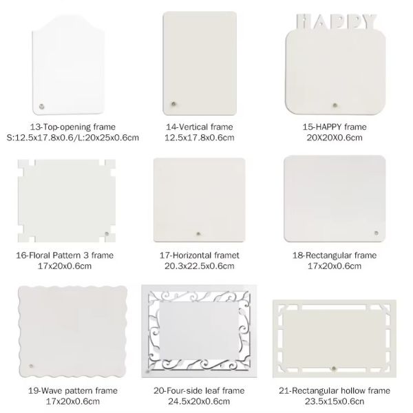Blank Sublimation MDF Photo Frame Creative Zodiac Series Trendy Novelty Shapes Fashion Personalized Picture Frame