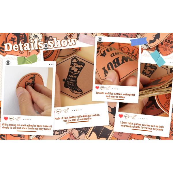 Best Supplier China Manufacturer Hot Sale Debossed Leather Logo Name Label Iron On Sew On Custom Leather Patch For Caps Hats Jeans