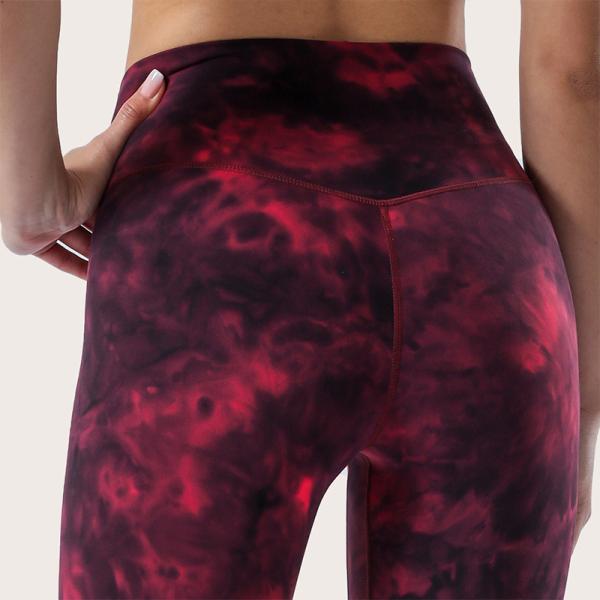 Women Tie Dye Yoga Buttery Super Soft Leggings High Wiast No Front Line Naked Feeling Fitness Tights