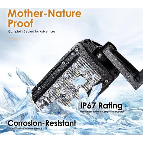 5D 240W 42 Inch Curved LED Light Bar For Excavator / 4 x 4 Off Road SUV Boat Truck Light Bar