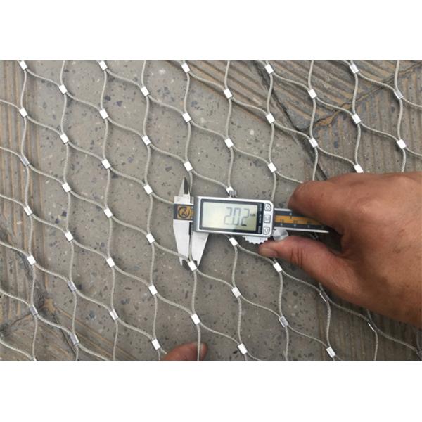 Blustrade Railing Stainless Steel Wire Rope Mesh 7x19 Strands 2.5mm