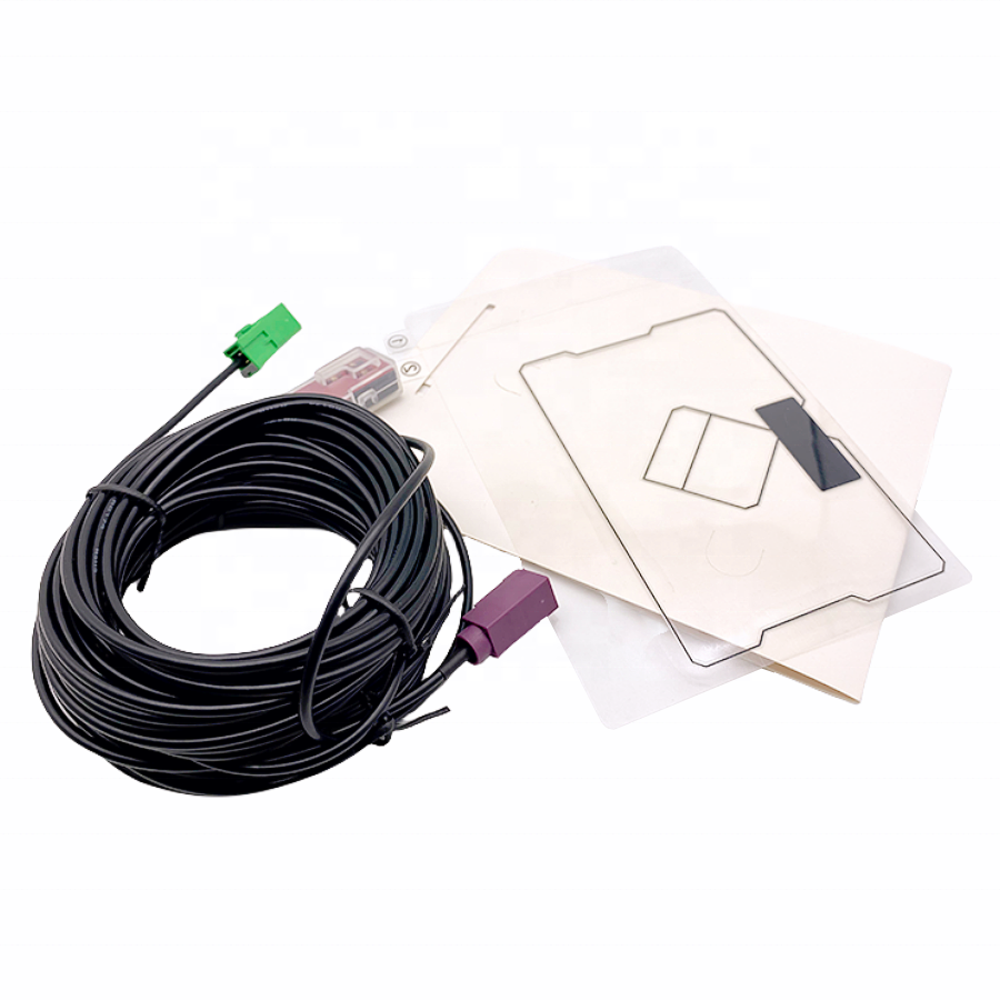 RIDA Antennaer RDYLTF-1 Universal Car Radio Window Glass Mount DAB Audio Broadcasting Adhesive Window Antenna SMB Adapter 15dBi