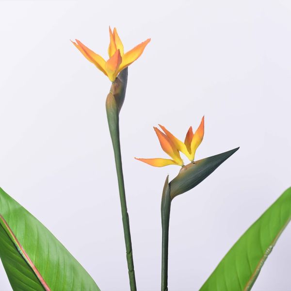 haihong Artificial plant Silk Bird of Paradise Tropical Palm Tree Potted Plant for Decor