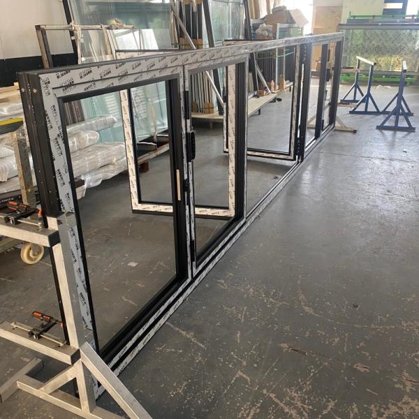 Aluminum Bifold Windows with Double Glazed Glass and Soundproofing