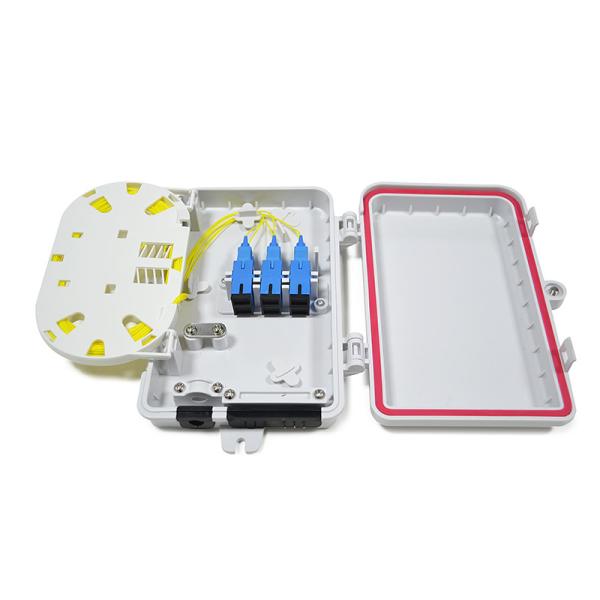 Wall Mounted 6 Fiber SC Fiber Optic Patch Box , Easy installation