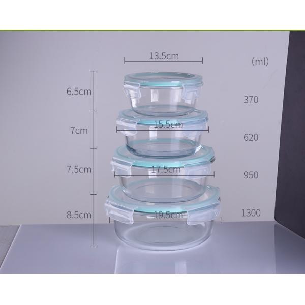 Adult Airtight Glass Meal Prep Containers Microwave Safe Glass Lunch Box with Lid