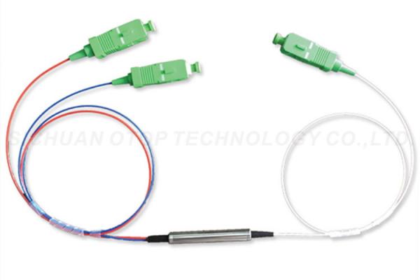 Wavelength Division Multiplexing In Optical Fiber FTTX 1x2 Steel Tube Fwdm Splitter