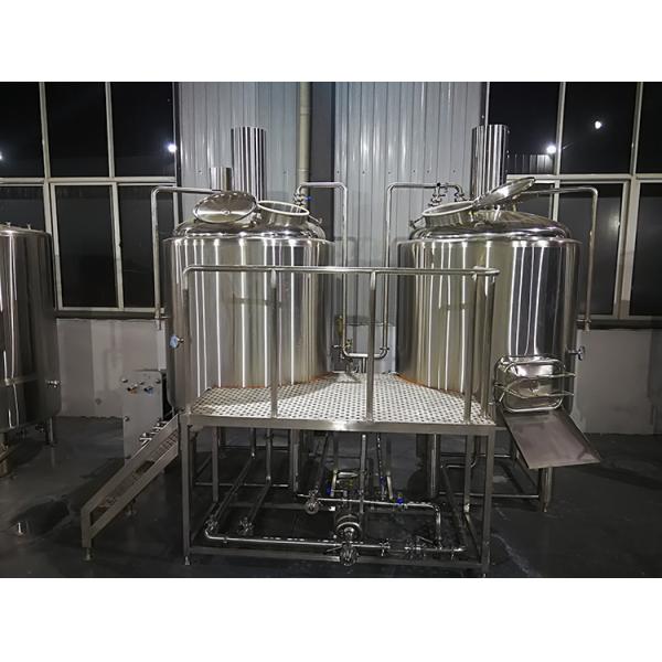 500 L Beer Brewing Equipment , Microbrewery Equipment With Two Vessels