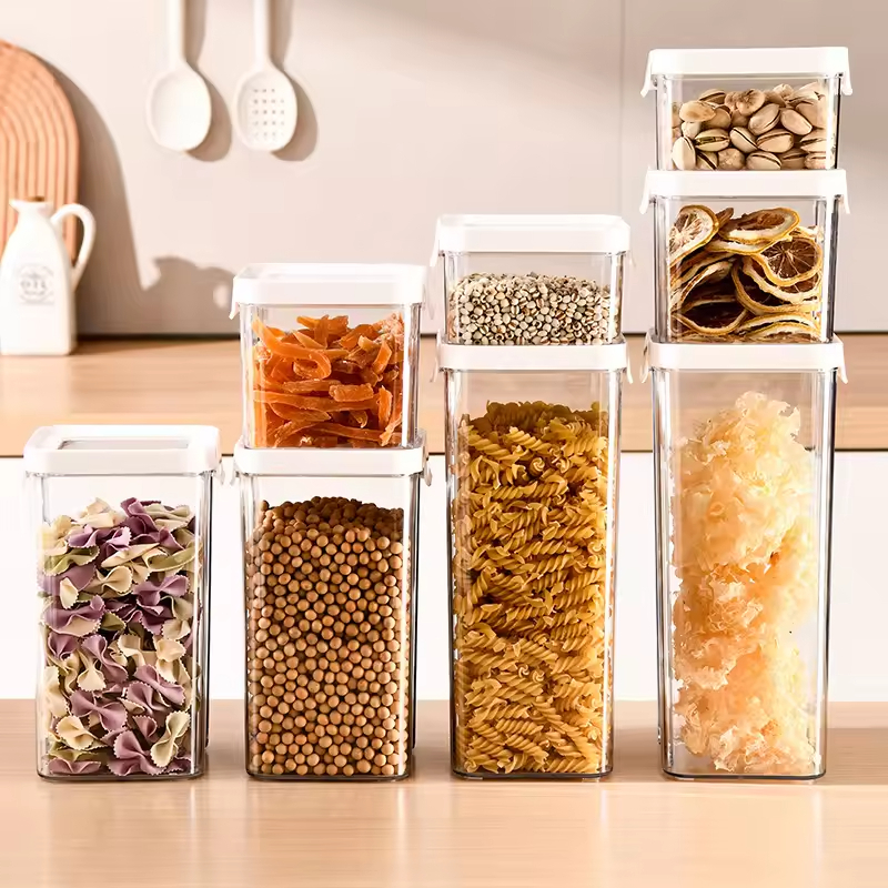 Premium Stackable Sealed Grain Storage Container for Kitchen Pantry Organization