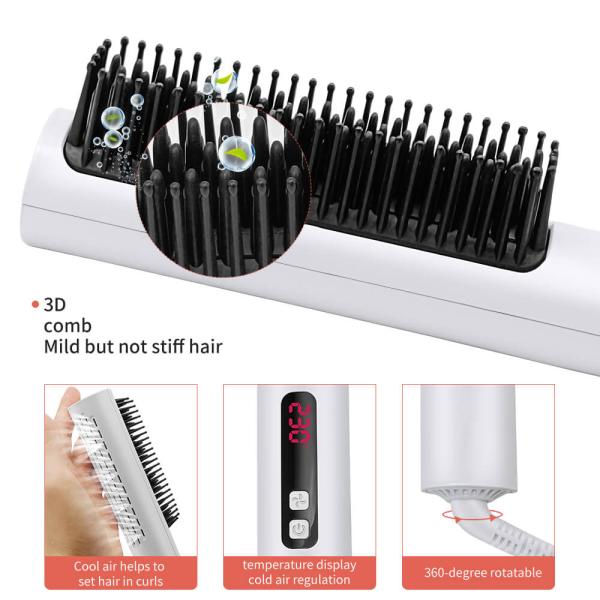 MCH Heating Straightening And Curling Brush Anti-Scalding Design New Hair Dryer