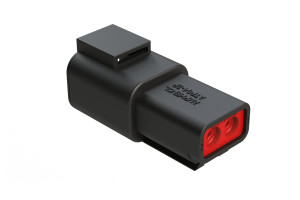 ATP04-2P Automotive Connector with Male Pins, reliable electronic component designed for vehicle electrical system and wiring harness applications