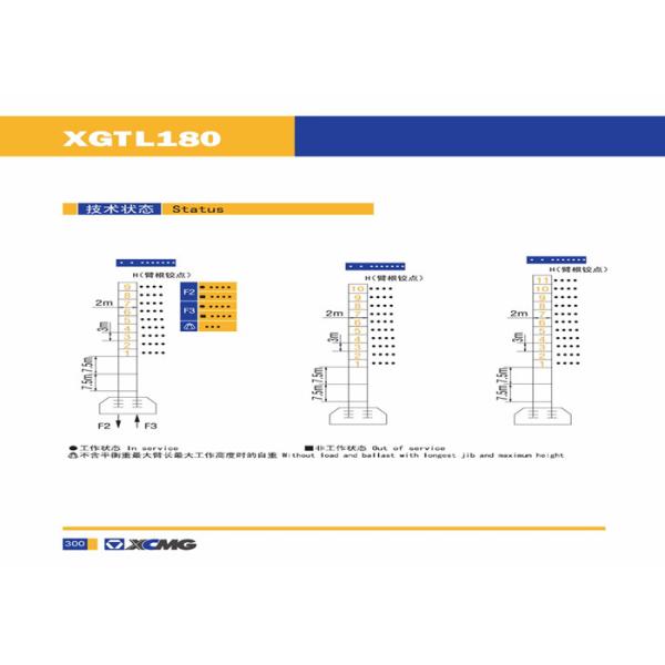 XGTL180 12 Ton 55 Meter Luffing High Rise Construction Cranes
