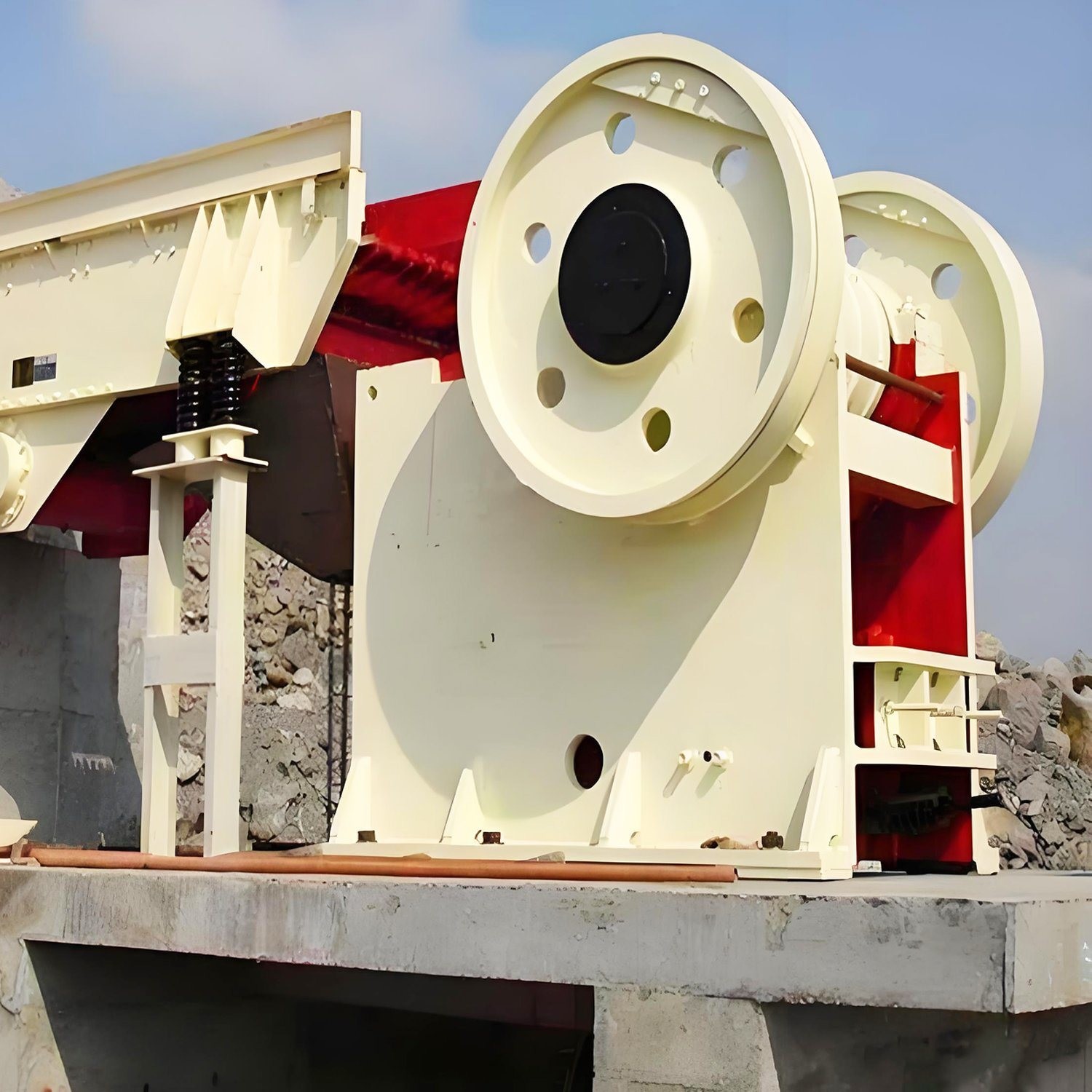 Combination Type Jaw Crusher Station for Stone Limestone Concrete Basalt Granite