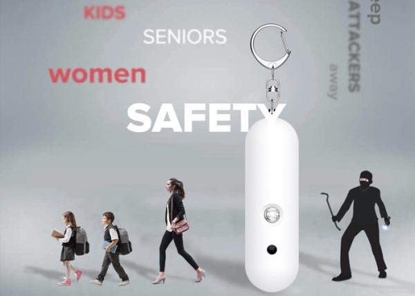 130 da segurança impermeável alta do alarme Ip56 da emergência do DB dispositivos de proteção pessoais para crianças das meninas das mulheres