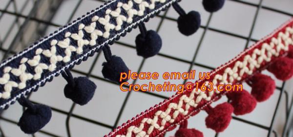 Polyester Yarn Tassel Fringe Trim for Curtain/Pillow Trimming of Home Textile