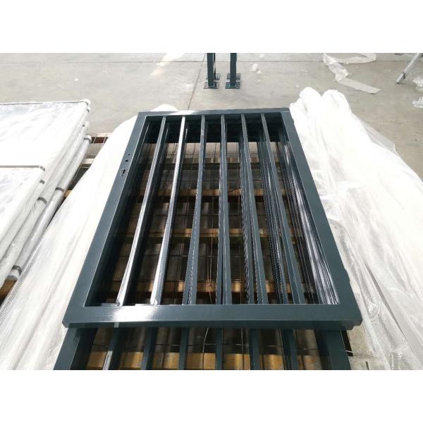 Ворота одиночного металла входной двери внешнего чугунные гальванизировали