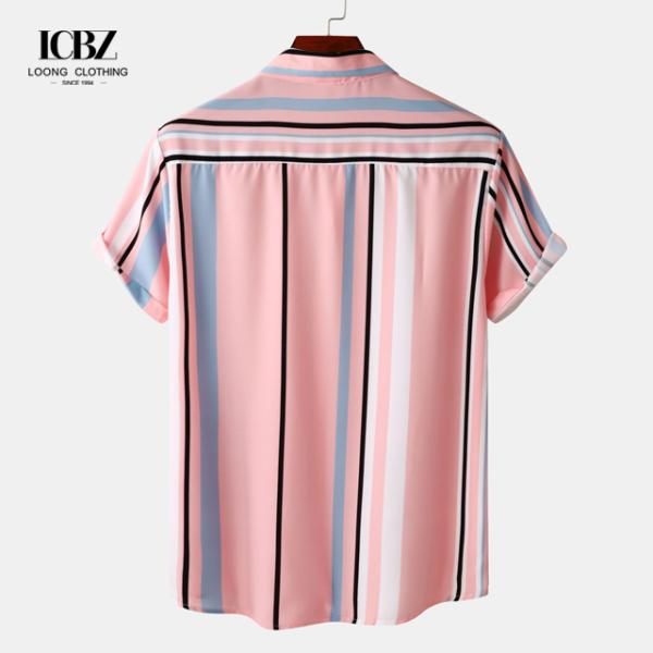 Взрослый вискозный печатный дизайн 100% хлопка Гавайские рубашки для летнего пляжного ношения