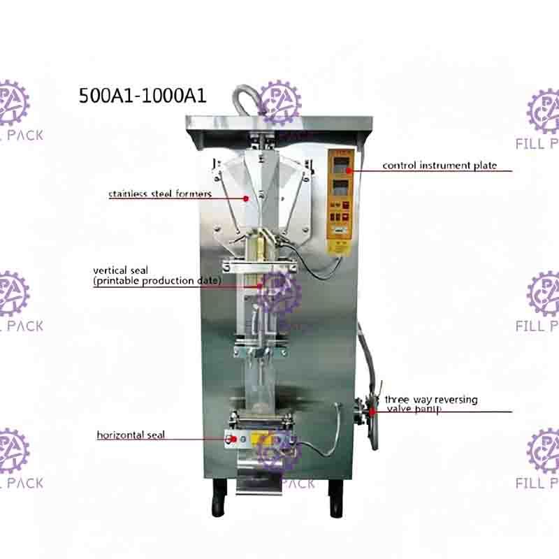 Sachet Pouch Bag 1000L Liquid Water Filling Machine Water Bagging Line